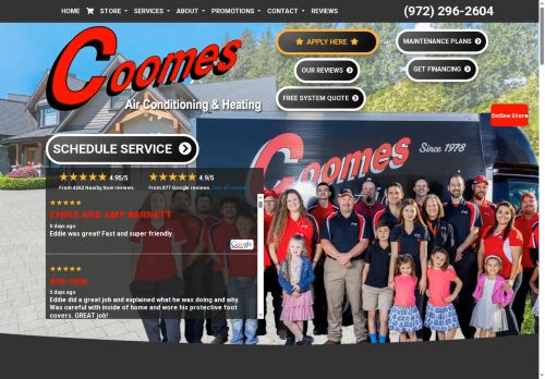 Coomes Air Conditioning & Heating capture - 2025-05-27 17:44:13