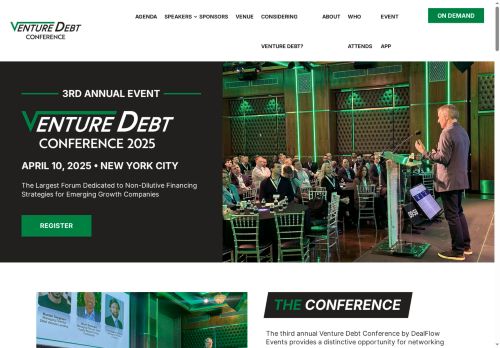 venturedebtconference.com capture - 2025-05-28 13:52:12