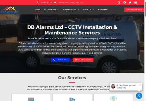 dbalarmsandcctv.com capture - 2025-05-28 15:54:20