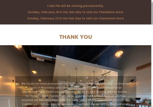 ilikepiebakeshop.com capture - 2025-05-29 10:54:35