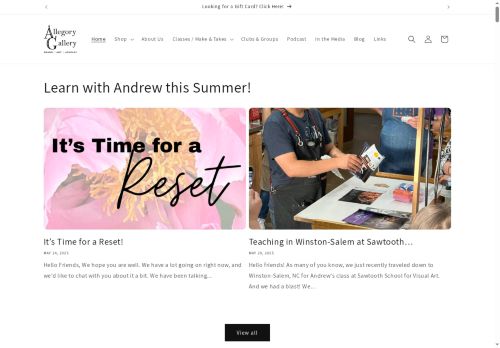 allegorygallery.com capture - 2025-05-29 13:05:29