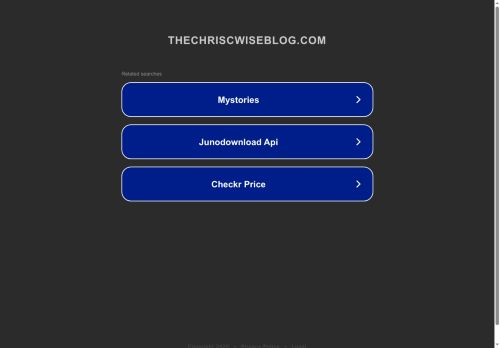 thechriscwiseblog.com capture - 2025-05-29 13:23:10