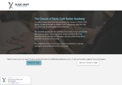 bladecraftbarber.com capture - 2025-05-30 00:50:23