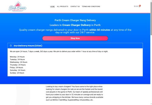 perthcreamchargers.com capture - 2025-05-30 13:15:02