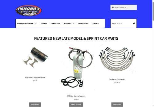 panchosracingproducts.com capture - 2025-05-30 23:38:00