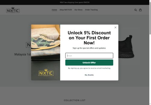 nixticshoes.com capture - 2025-05-31 01:50:00