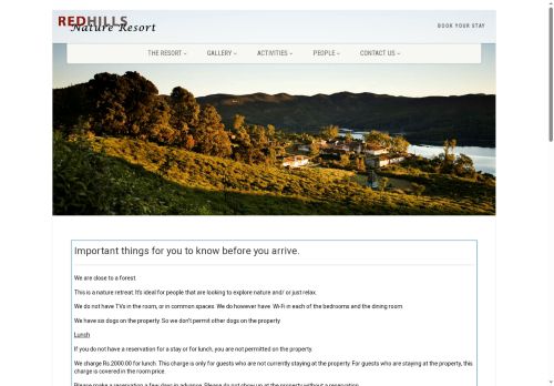 redhillnatureresort.com capture - 2025-05-31 02:01:06