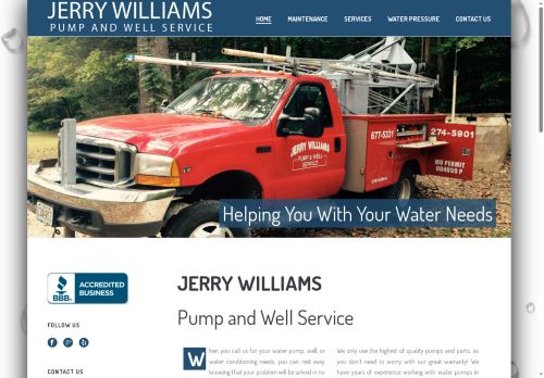 jerrywilliamswaterwellservice.com capture - 2025-05-31 09:12:30