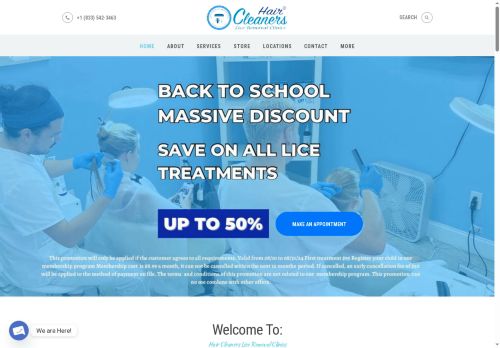 haircleanersliceremovalclinics.com capture - 2025-05-31 09:22:14