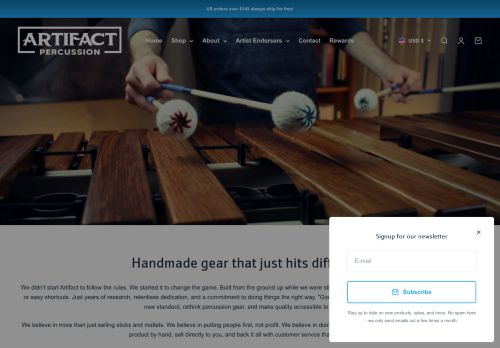 artifactpercussion.com capture - 2025-05-31 11:32:39
