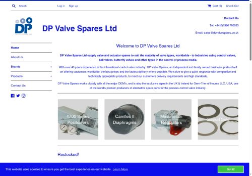 valvespares.co.uk capture - 2025-05-31 13:54:47
