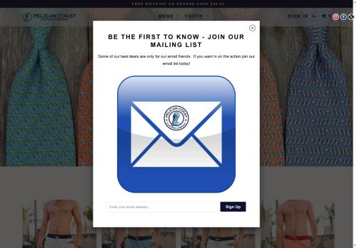 pelicancoastclothing.com capture - 2025-05-31 14:11:55