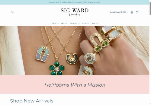 sigwardjewelry.com capture - 2025-05-31 14:45:26