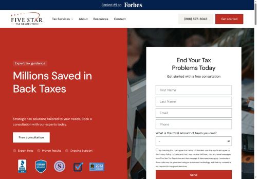 Five Star Tax Resolution capture - 2025-05-31 15:30:03
