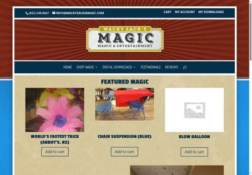 wackyzacksmagicandballoons.com capture - 2025-05-31 17:43:19