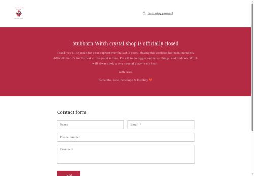 stubbornwitch.com capture - 2025-05-31 18:06:08