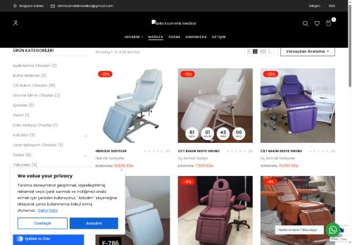 ahmkozmetikmedikal.com capture - 2025-05-31 18:18:38