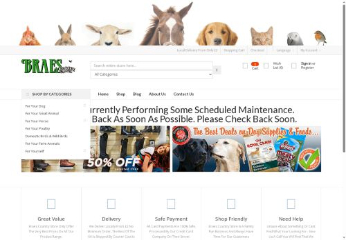 braescountrystore.co.uk capture - 2025-05-31 22:29:32