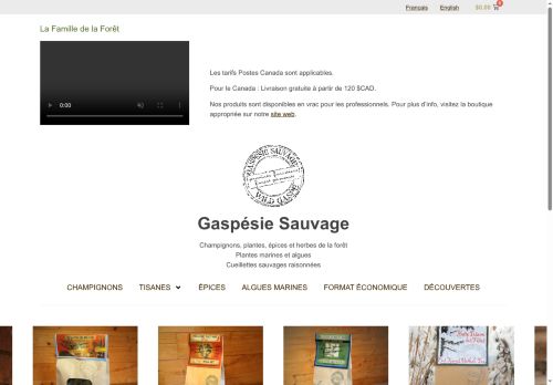 gaspesiesauvage-shop.com capture - 2025-06-01 00:57:16
