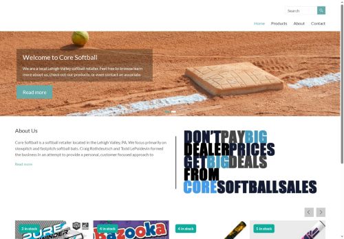 coresoftballsales.com capture - 2025-06-01 06:34:54