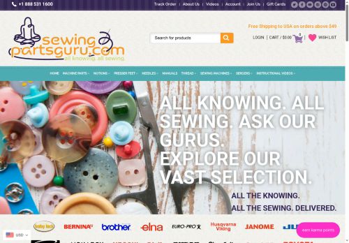 sewingpartsguru.com capture - 2025-06-01 07:20:02