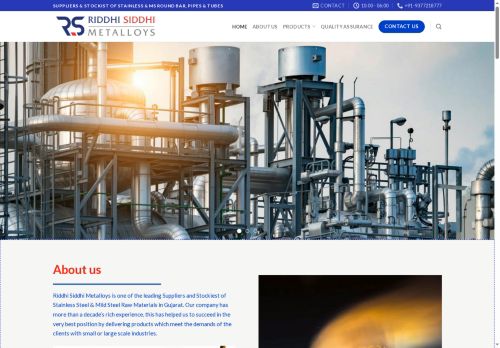 riddhisiddhimetalloys.com capture - 2025-06-01 09:09:26