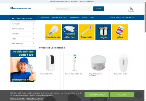 mayoristaelectrico.com capture - 2025-06-01 09:31:53
