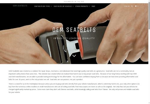 oemseatbelts.com capture - 2025-06-01 11:26:44