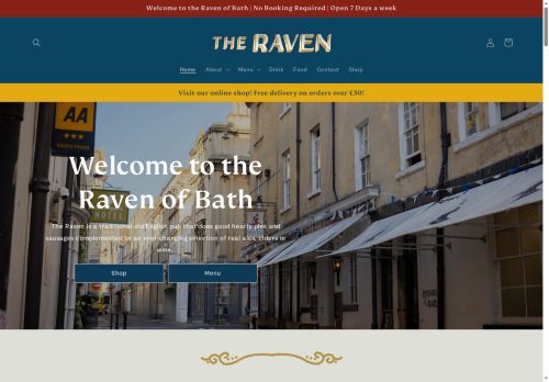 theravenofbath.co.uk capture - 2025-06-01 12:09:25