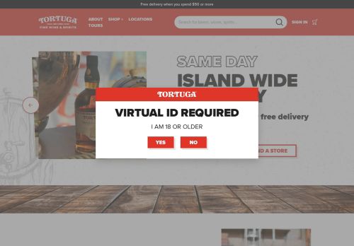 tortugawineandspirits.com capture - 2025-06-01 14:15:02