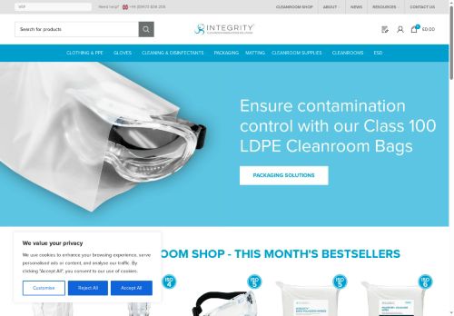 integritycleanroom.co.uk capture - 2025-06-01 14:18:57