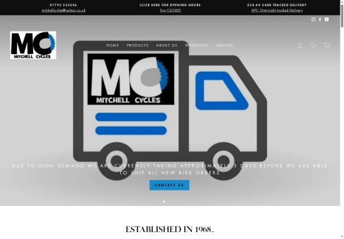 mitchellcycles.co.uk capture - 2025-06-01 21:51:11