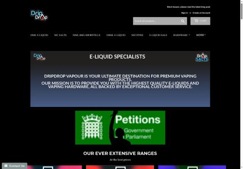 dripdropvapour.co.uk capture - 2025-06-01 22:08:39
