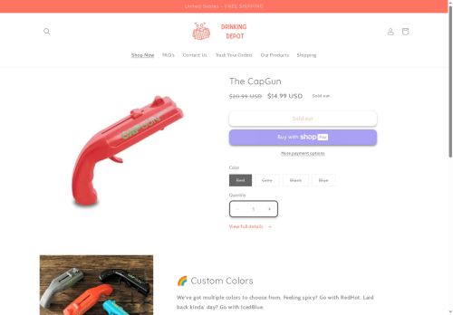 drinkingdepot.com capture - 2025-06-02 09:45:55