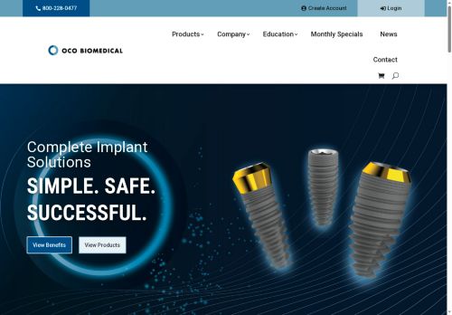 ocobiomedical.com capture - 2025-06-02 12:04:25