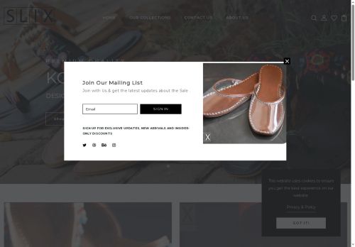 slixfootwear.com capture - 2025-06-02 13:53:26