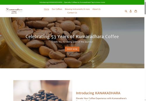 kumaradharacoffee.com capture - 2025-06-02 14:30:50