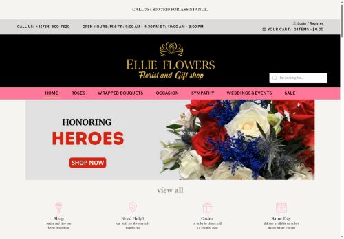 ellieflowersshop.com capture - 2025-06-02 14:48:09