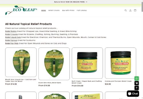 ecoleafrelief.net capture - 2025-06-02 20:05:44