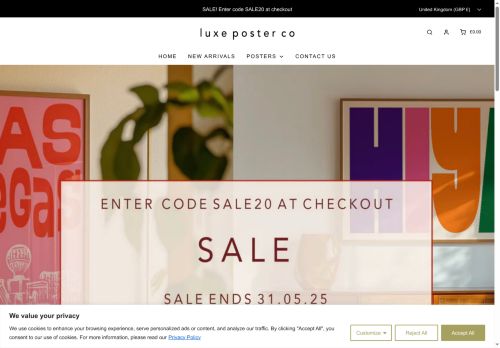 luxeposterco.store capture - 2025-06-03 02:14:56