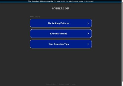 nykilt.com capture - 2025-06-03 12:18:33