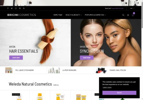 bricinicosmetics.com capture - 2025-06-03 15:23:41