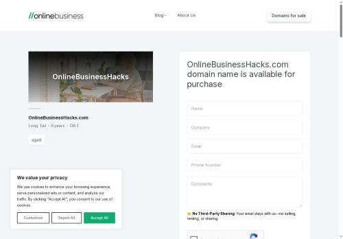 onlinebusinesshacks.com capture - 2025-06-03 20:51:47