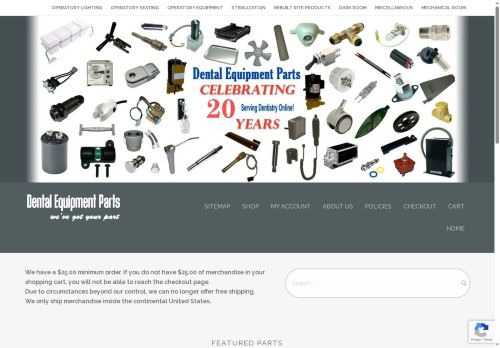 dentalequipmentparts.com capture - 2025-06-04 03:51:50