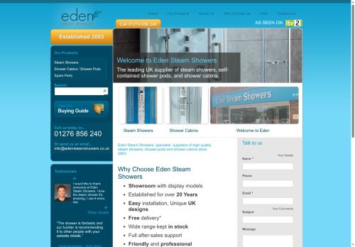 edensteamshowers.co.uk capture - 2025-06-04 05:58:52
