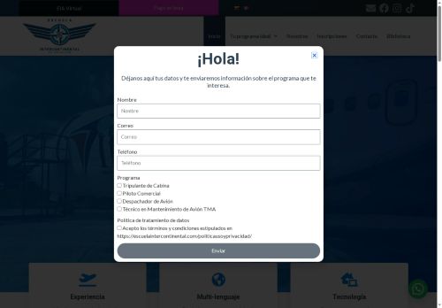 escuelaintercontinental.com capture - 2025-06-04 12:31:16