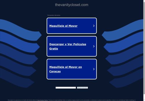 thevanitycloset.com capture - 2025-06-05 15:32:37