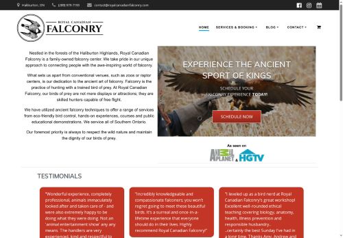 royalcanadianfalconry.com capture - 2025-06-06 01:46:41