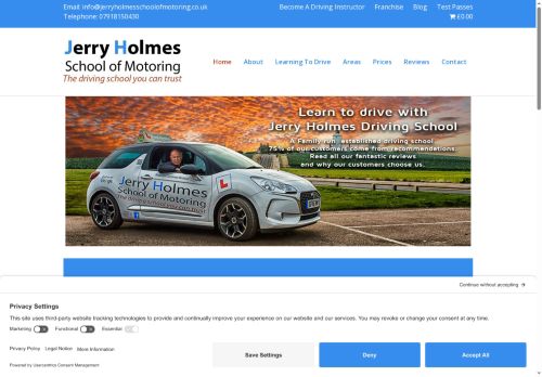 jerryholmesschoolofmotoring.co.uk capture - 2025-06-06 03:30:23