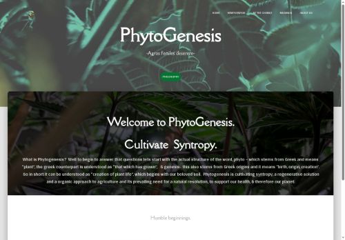 phytogenesis.org capture - 2025-06-06 03:39:11